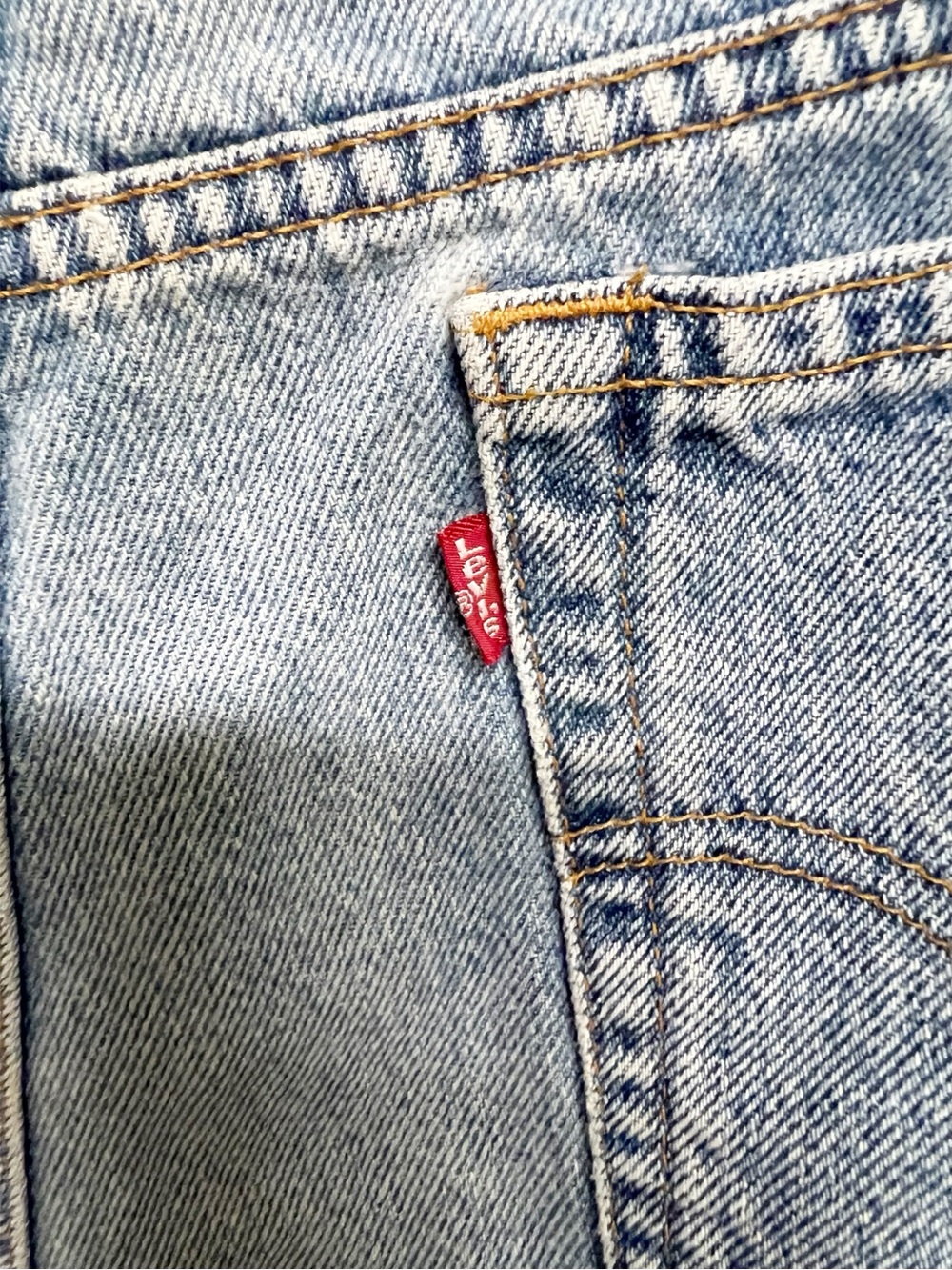 Levis Womens Vintage 90s Y2K Light Wash Classic Denim Baggy Mom Shorts Size 18 - Picture 6 of 9